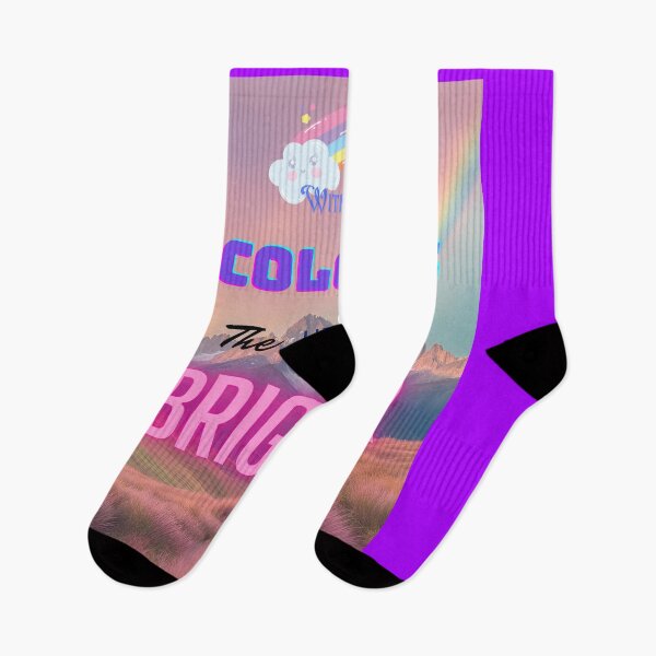 Item preview, With My Colours The World Is Brighter Cute Rainbow Aesthetic designed and sold by Ctrl+Z Enthusiast.