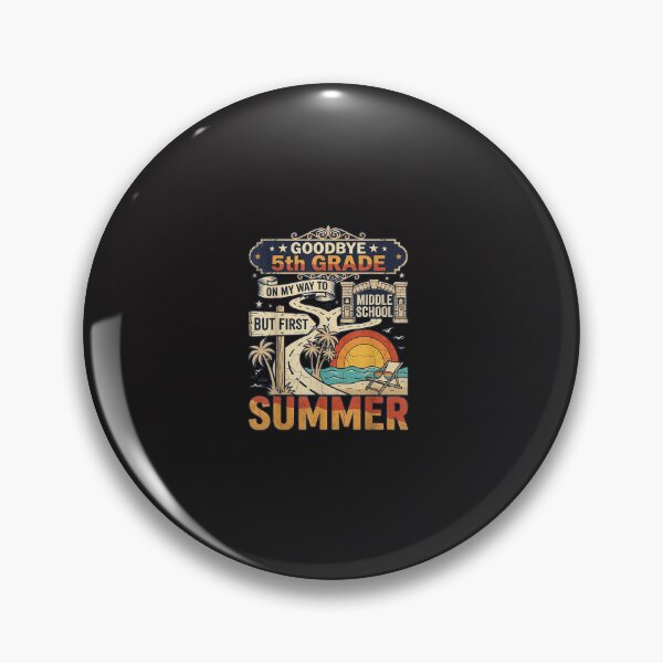 Item preview, Goodbye 5th Grade Middle School Summer Graduation Retro Design designed and sold by kiralynstration.