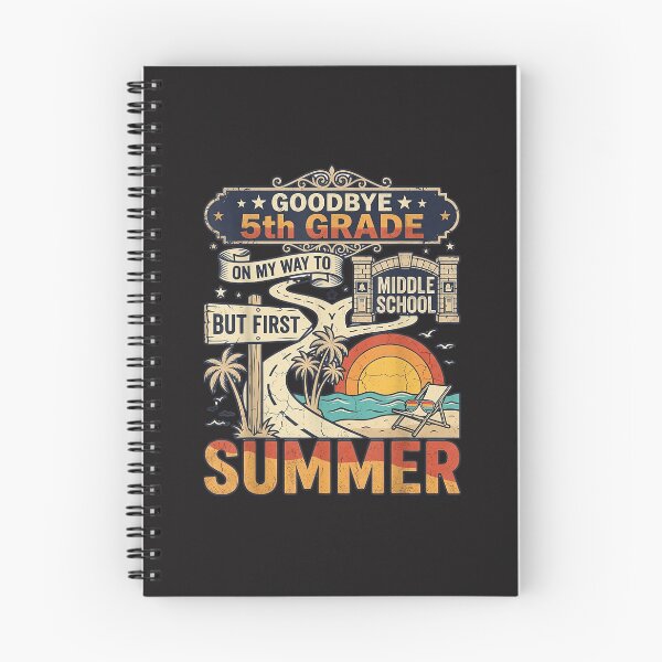 Item preview, Adiós, graduación de verano de quinto grado de la escuela secundaria, diseño retro designed and sold by kiralynstration.