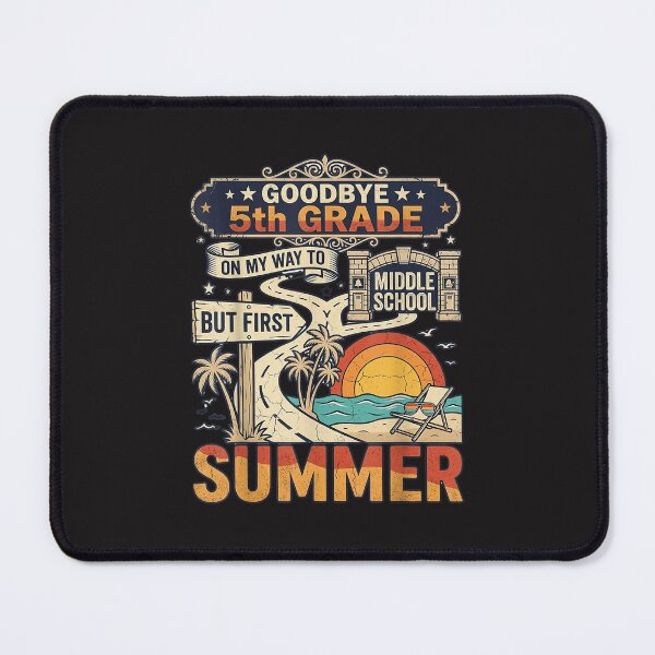Item preview, Goodbye 5th Grade Middle School Summer Graduation Retro Design designed and sold by kiralynstration.