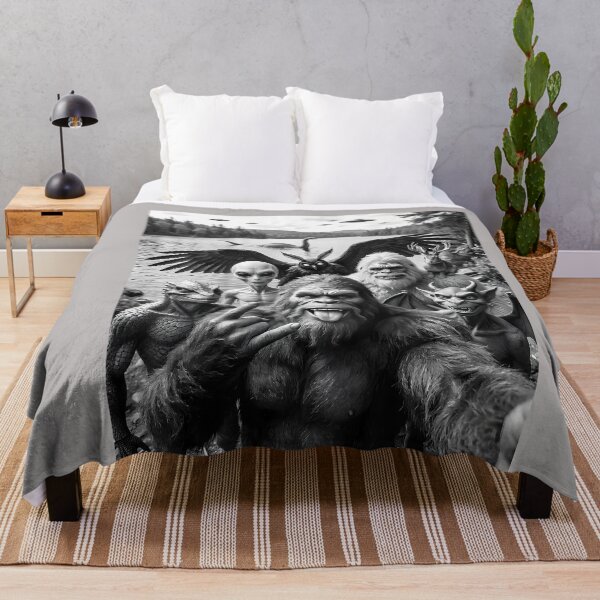 Item preview, Bigfoot Alien Loch Ness Monster UFO Cryptids Selfie designed and sold by GreggRoss.