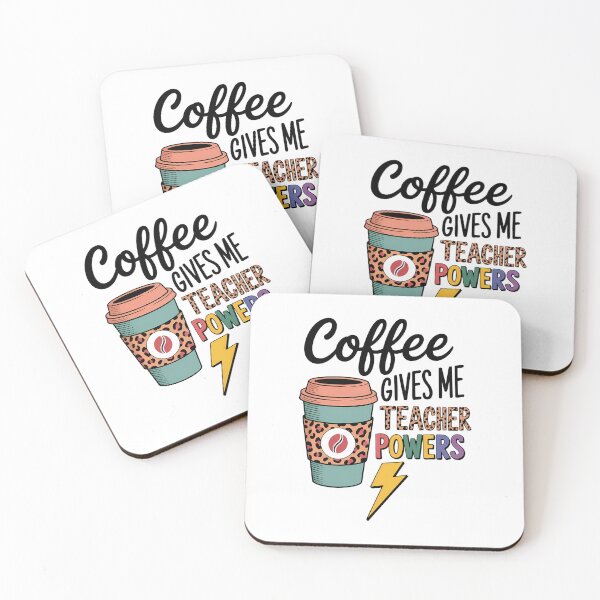 Item preview, Coffee Gives Me Teacher Power Teacher Elementary designed and sold by sailorjessiArt.