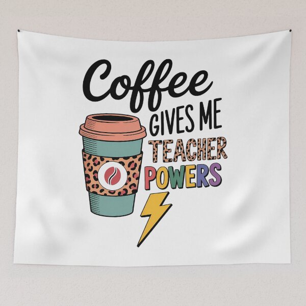 Item preview, Coffee Gives Me Teacher Power Teacher Elementary designed and sold by sailorjessiArt.