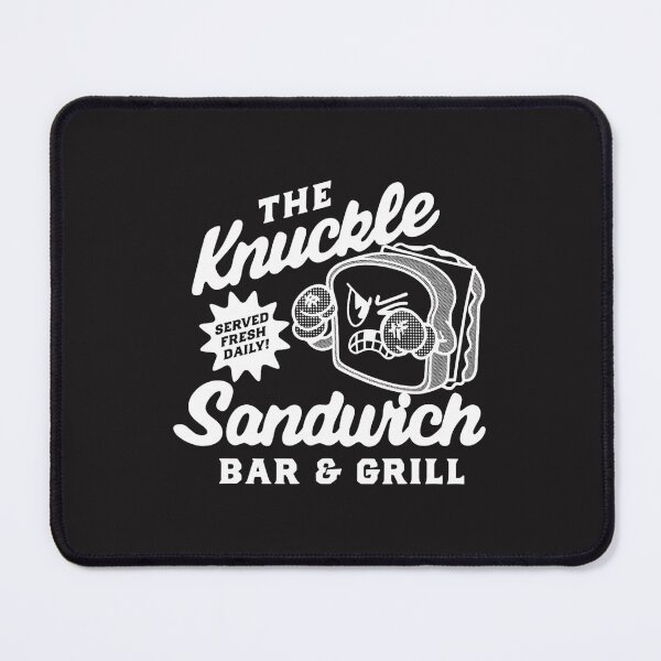 Item preview, Knuckle Sandwich Bar And Grill Funny Retro Fighting Food Design designed and sold by kiralynstration.