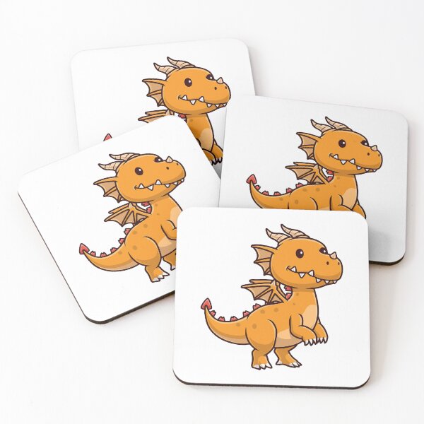 Item preview, Cute Little Orange Dragon Flying Cartoon designed and sold by achristiaf.