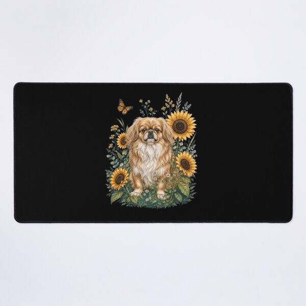 Item preview, Pekingese With Sunflower Cottagecore Art Dog Owner designed and sold by TerryConnells.