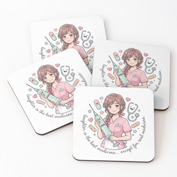 Item preview, Nurse Medicine Quote Sticker - Delicate Elegant Anime Art for Healthcare Workers designed and sold by Osmose-Studio ⭐⭐⭐⭐⭐.