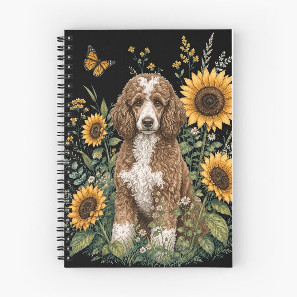 Artikelvorschau, Pudel mit Sonnenblume, Cottagecore-Kunst, Hundebesitzer entworfen und verkauft von TerryConnells.