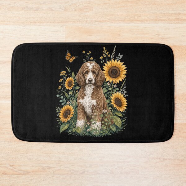 Item preview, Poodle With Sunflower Cottagecore Art Dog Owner designed and sold by TerryConnells.