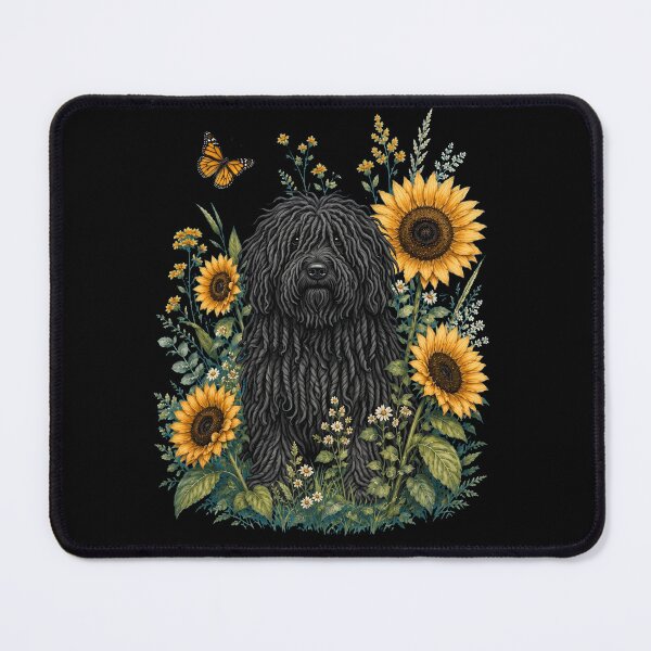 Item preview, Puli With Sunflower Cottagecore Art Dog Owner designed and sold by TerryConnells.