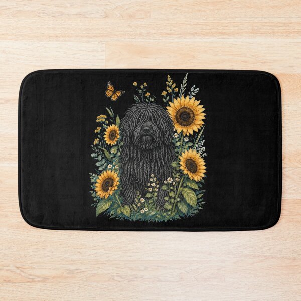 Item preview, Puli With Sunflower Cottagecore Art Dog Owner designed and sold by TerryConnells.
