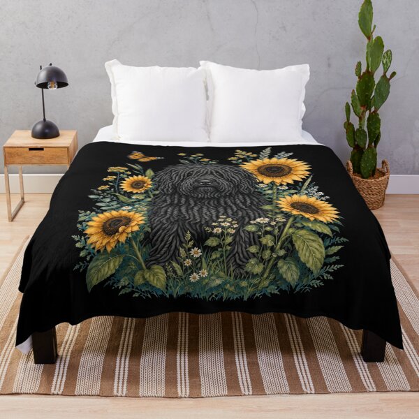 Item preview, Puli With Sunflower Cottagecore Art Dog Owner designed and sold by TerryConnells.
