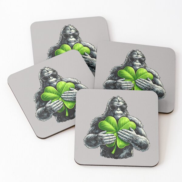 Item preview, St Patricks Day Bigfoot Sasquatch Shamrock Irish Men Boys designed and sold by mjohnson9.