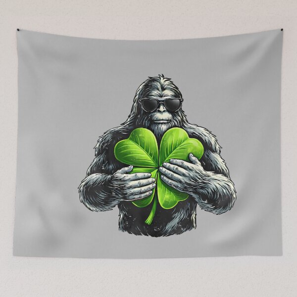Item preview, St Patricks Day Bigfoot Sasquatch Shamrock Irish Men Boys designed and sold by mjohnson9.