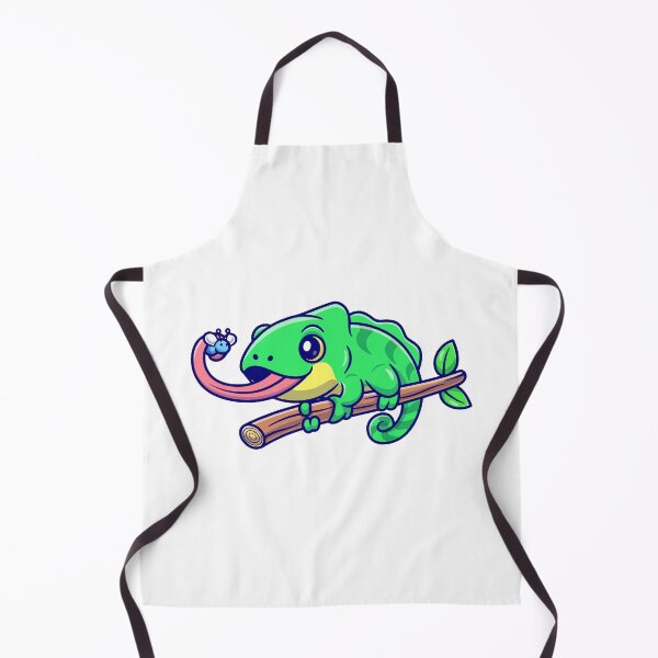 Item preview, Cute Chamelelon Catching Fly Cartoon designed and sold by achristiaf.