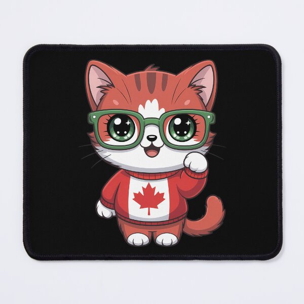 Item preview, Canada Kids Flag Cute Cat Canada Day Flag Canadian Pride  designed and sold by sailorjessiArt.