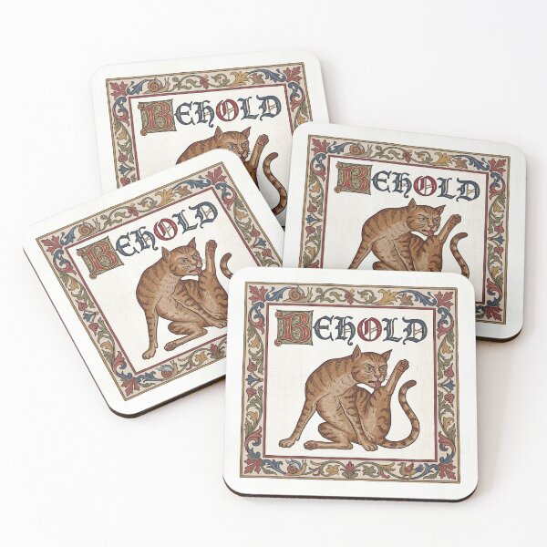 Item preview, Behold Medieval Tapestry Cat Funny Art History designed and sold by ryanguas.