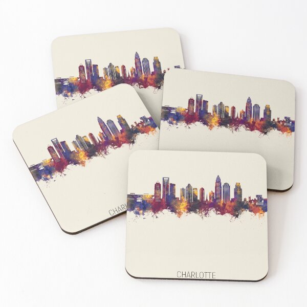 Item preview, Charlotte North Carolina Skyline designed and sold by ArtPrints.