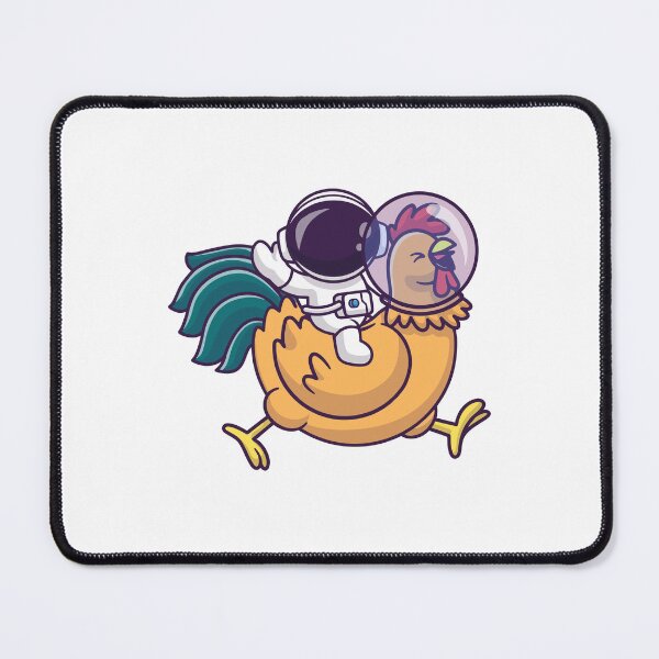 Item preview, Funny Astronaut Riding Giant Chicken Cartoon designed and sold by achristiaf.