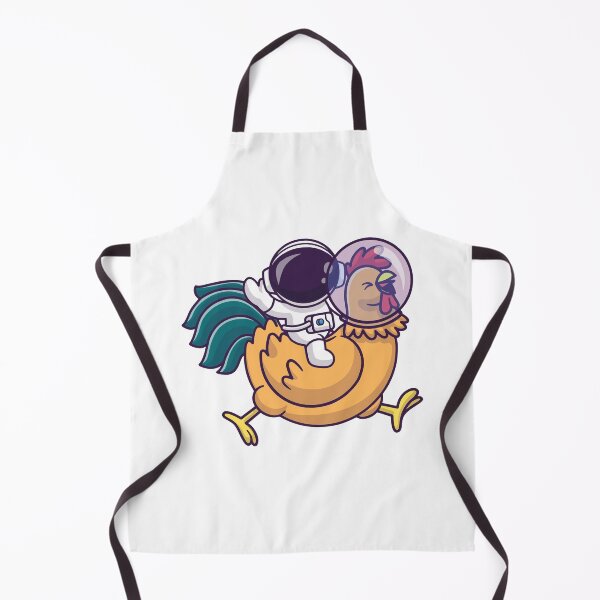 Item preview, Funny Astronaut Riding Giant Chicken Cartoon designed and sold by achristiaf.