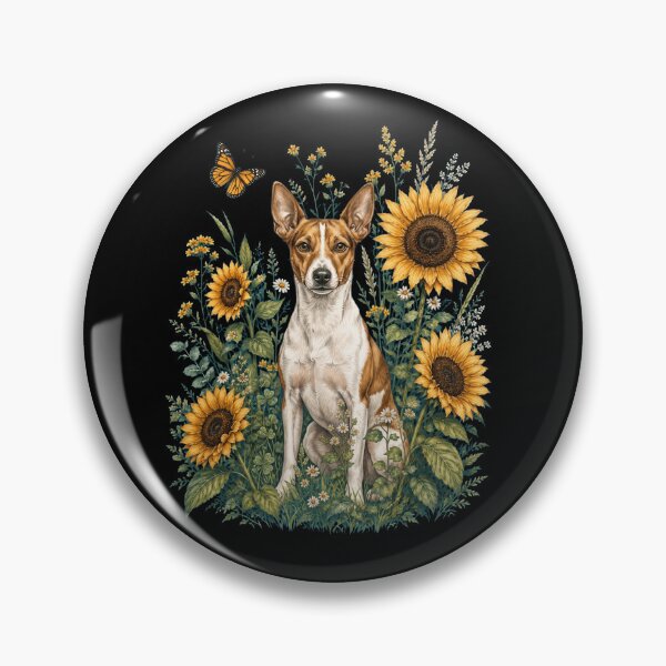 Item preview, Rat Terrier With Sunflower Cottagecore Art Dog Owner designed and sold by TerryConnells.