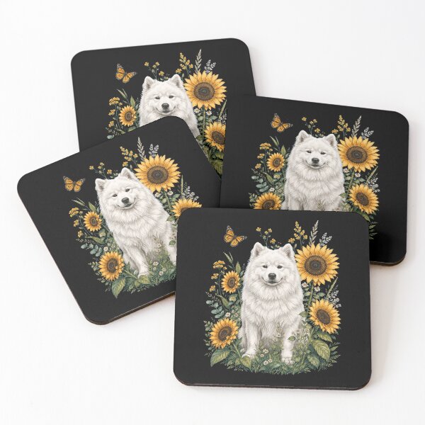 Item preview, Samoyed With Sunflower Cottagecore Art Dog Owner designed and sold by TerryConnells.