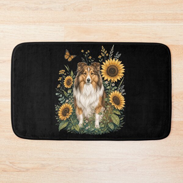 Item preview, Shetland Sheepdog With Sunflower Cottagecore Art Dog Owner designed and sold by TerryConnells.