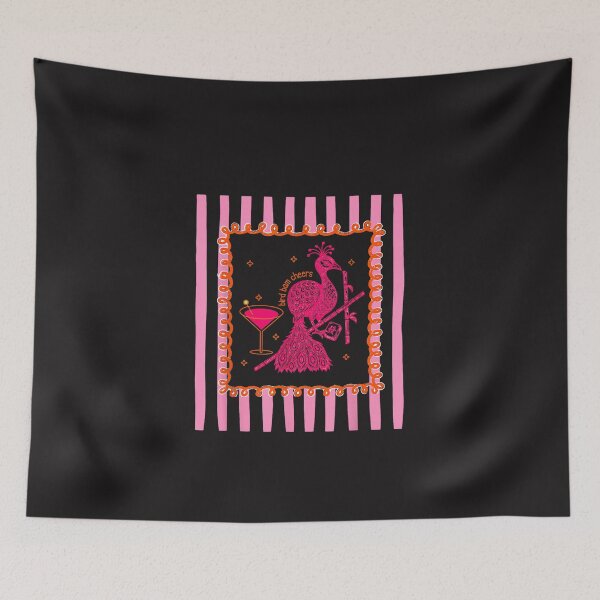 Item preview, Mahjong Bird Bam Cheers Funny Mah Jong Wine Lover Retro Design designed and sold by kiralynstration.