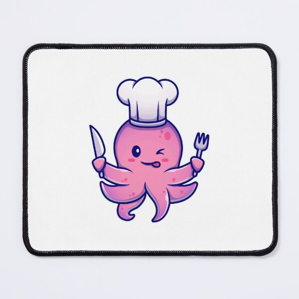 Item preview, Cute Octopus Chef Cooking Cartoon designed and sold by achristiaf.