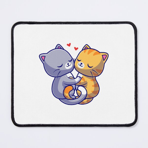Item preview, Cute Cats Hugging Love Valentine Cartoon designed and sold by achristiaf.
