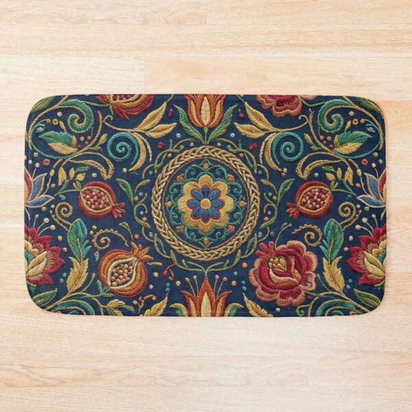 Item preview, Persian Floral Embroidery Seamless Pattern designed and sold by FashioonTrends.