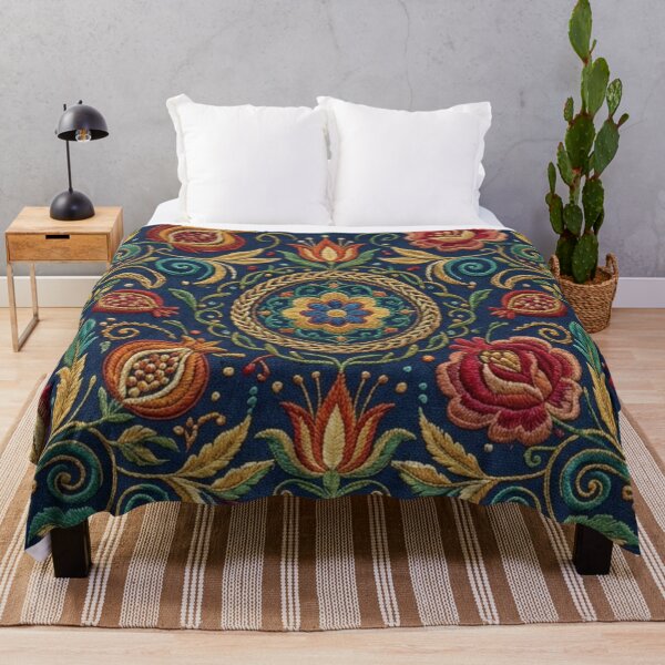 Item preview, Persian Floral Embroidery Seamless Pattern designed and sold by FashioonTrends.