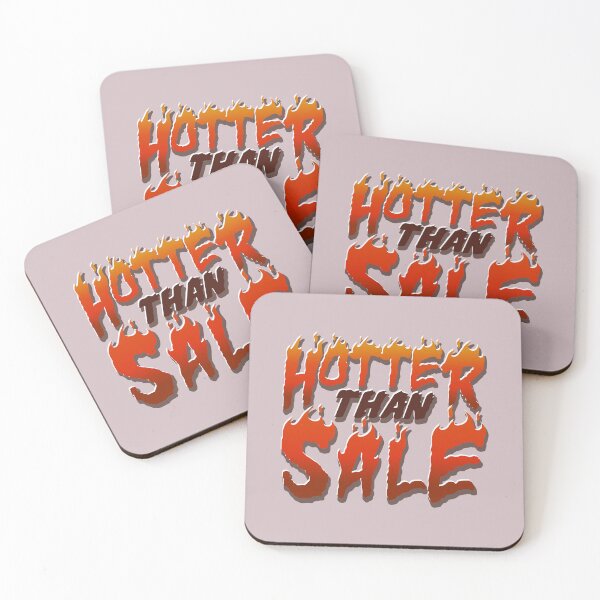 Item preview, Hotter Than Sale Fire Flame Bold Funny Statement Typography Streetwear Art designed and sold by DERA RAY.
