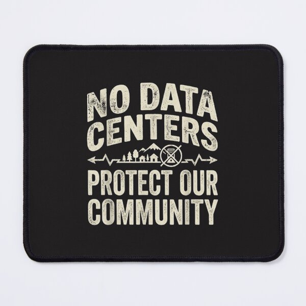 Item preview, No Data Centers Protect Our Community Retro Protest Design designed and sold by kiralynstration.