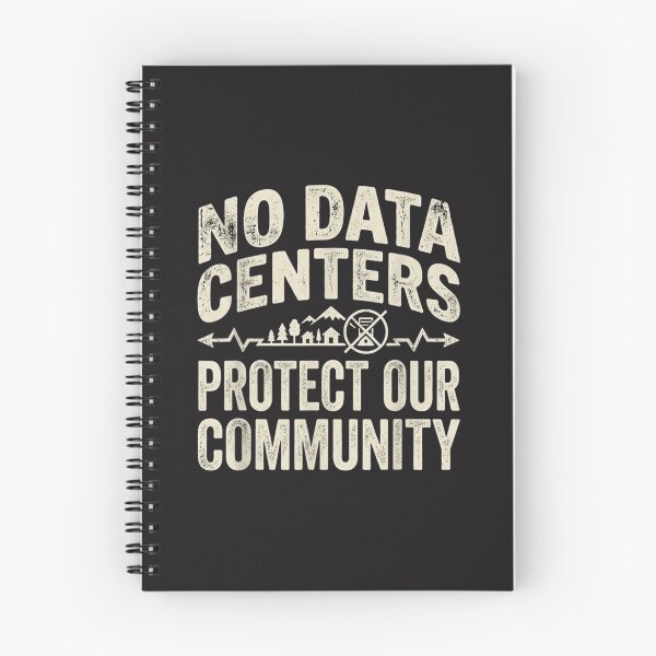 Item preview, No Data Centers Protect Our Community Retro Protest Design designed and sold by kiralynstration.