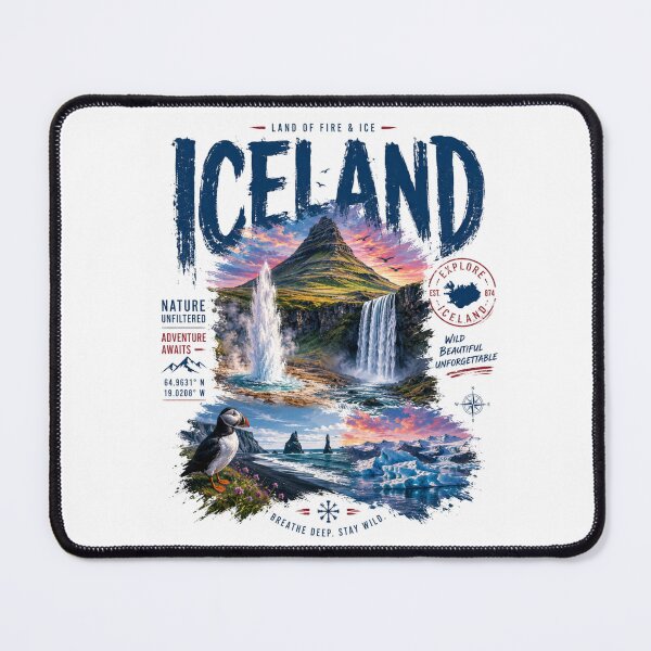 Item preview, Iceland – Land of Fire & Ice Adventure designed and sold by Countries&Cities Shop.