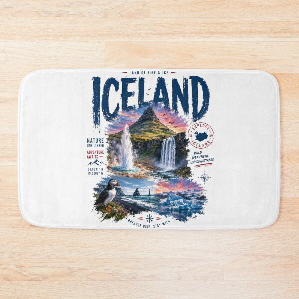 Item preview, Iceland – Land of Fire & Ice Adventure designed and sold by Countries&Cities Shop.