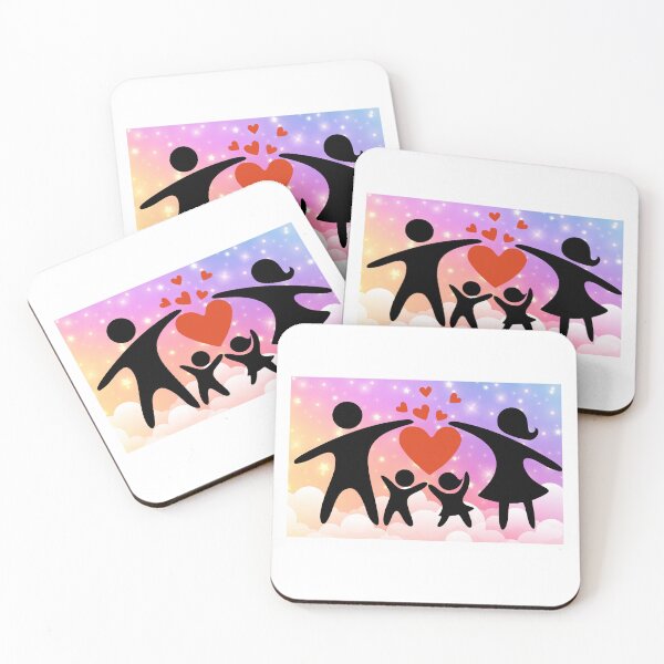 Item preview, Family Love Forever - Happy Family Heart Design designed and sold by Palette-Vibes.