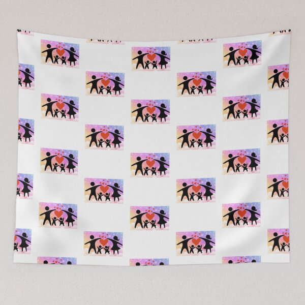 Item preview, Family Love Forever - Happy Family Heart Design designed and sold by Palette _Vibes.