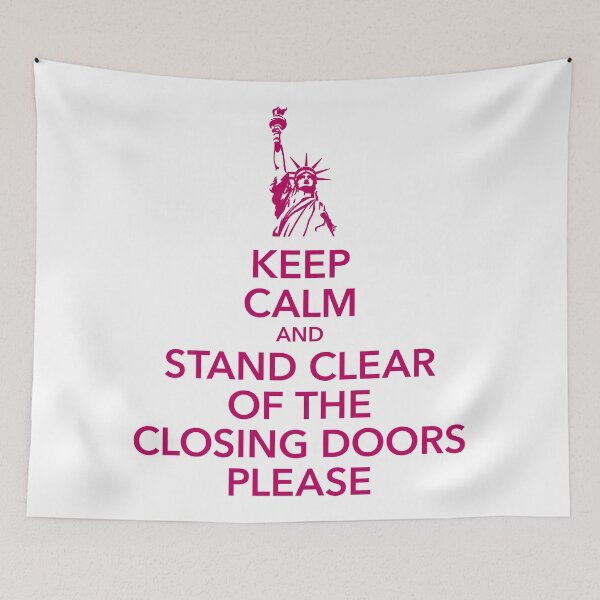 Item preview, keep calm Metro Announcement New York City NYC USA designed and sold by Helen-Storm.