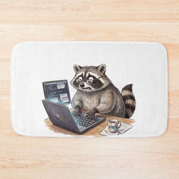 Item preview, Stressed Raccoon Computer No Idea What Im Doing designed and sold by ryanguas.