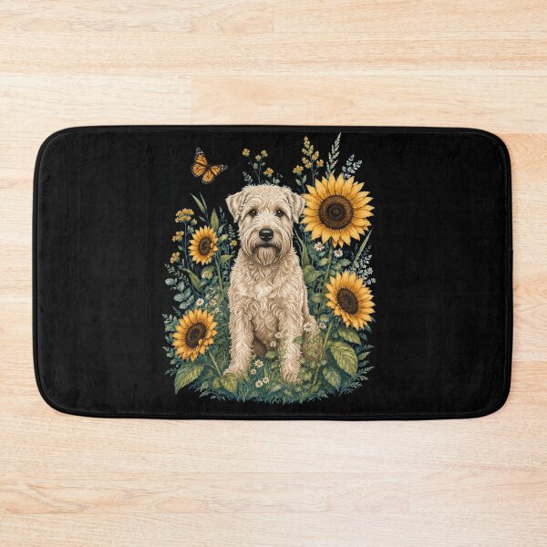 Item preview, Soft Coated Wheaten Terrier With Sunflower Cottagecore Art Dog Owner designed and sold by TerryConnells.