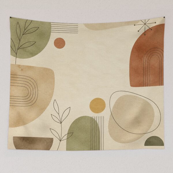 Item preview, Mid-Century Modern Abstract - Vintage Earth Tone - Graphic Design Art designed and sold by GrinGalore.