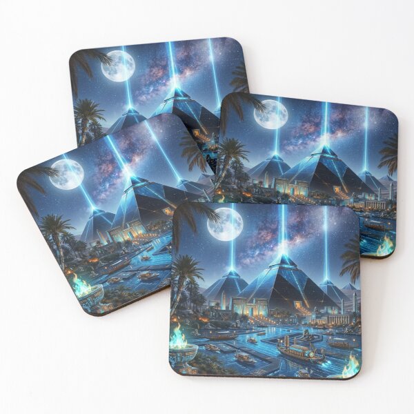 Item preview, Ultimate Ancient Egyptian Gods, Pyramids, Steampunk & Cyberpunk Cyber Nile Cosmic Art Collection designed and sold by Queen Cleopatra.