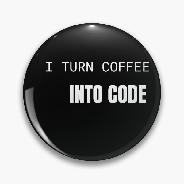 Item preview, I Turn Coffee Into Code Programmer T-Shirt designed and sold by BuggedThreads.