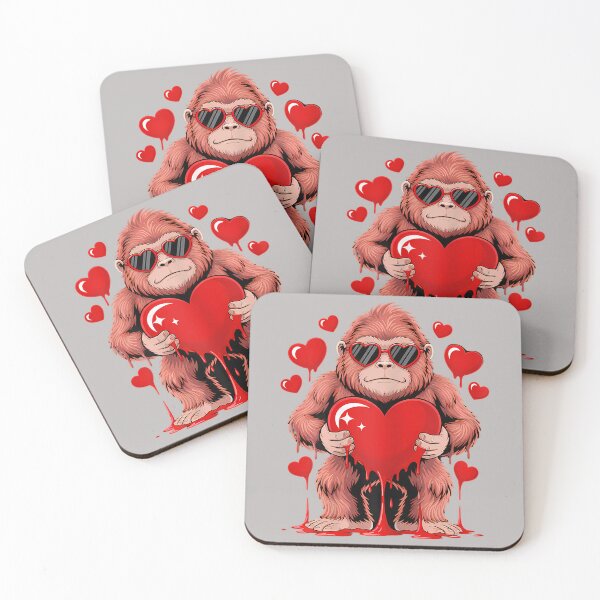Item preview, Valentines Day Bigfoot Heart Love Cute Valentine Sasquatch designed and sold by mjohnson9.