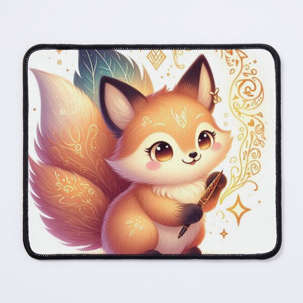 Item preview, Quillfox: Cute Magical Fox Fantasy Art Graphic designed and sold by Chronicles_Of_Fauna.
