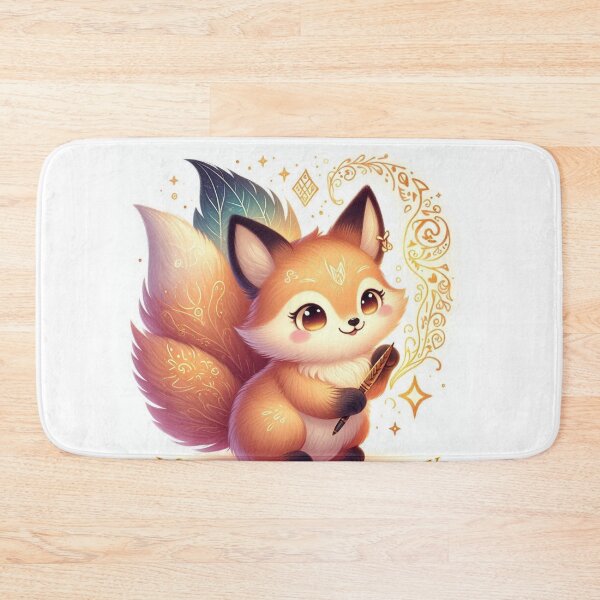 Item preview, Quillfox: Cute Magical Fox Fantasy Art Graphic designed and sold by Chronicles_Of_Fauna.