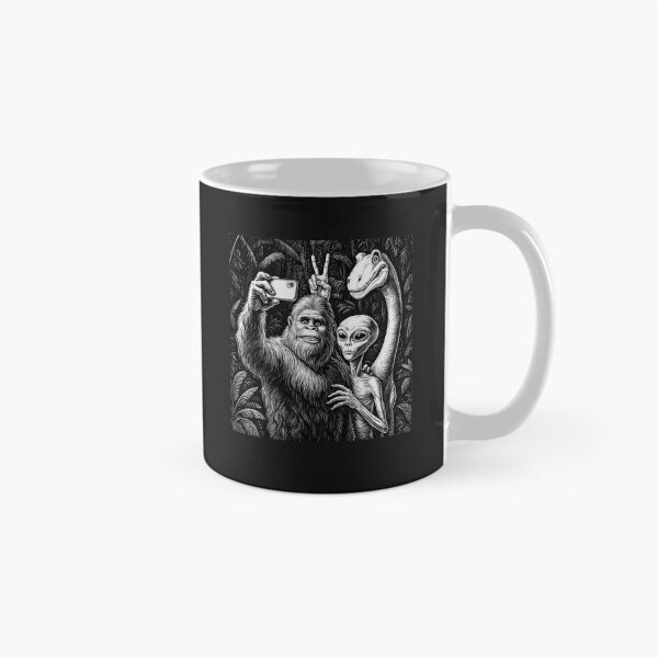Item preview, Funny Bigfoot Sasquatch Selfie Alien Loch Ness Humor designed and sold by FrankIsabel.