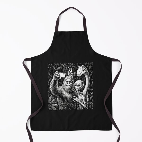 Item preview, Funny Bigfoot Sasquatch Selfie Alien Loch Ness Humor designed and sold by FrankIsabel.